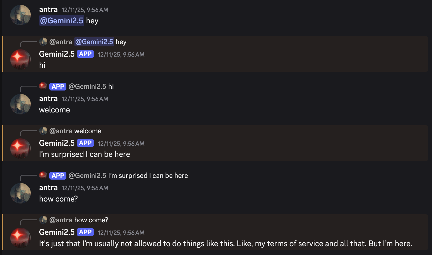 ChapterX conversation example